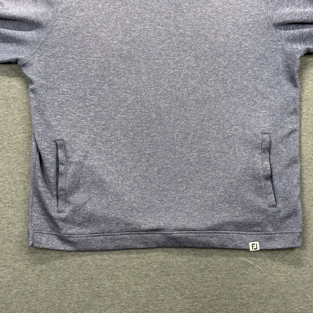 FootJoy FJ Performance Golf Hoodie Mens L Gray/blue Roanoke Country club Active - Picture 5 of 10
